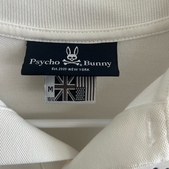 Psycho Bunny Classic White Polo for Kids - Picture 2 of 7